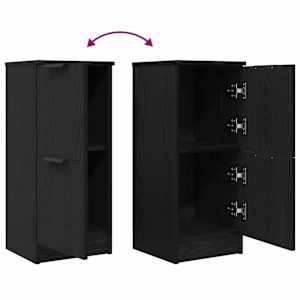Servírovací skříň 2 pcs Černý dub 30 x 30 x 70 cm - obrázek 10