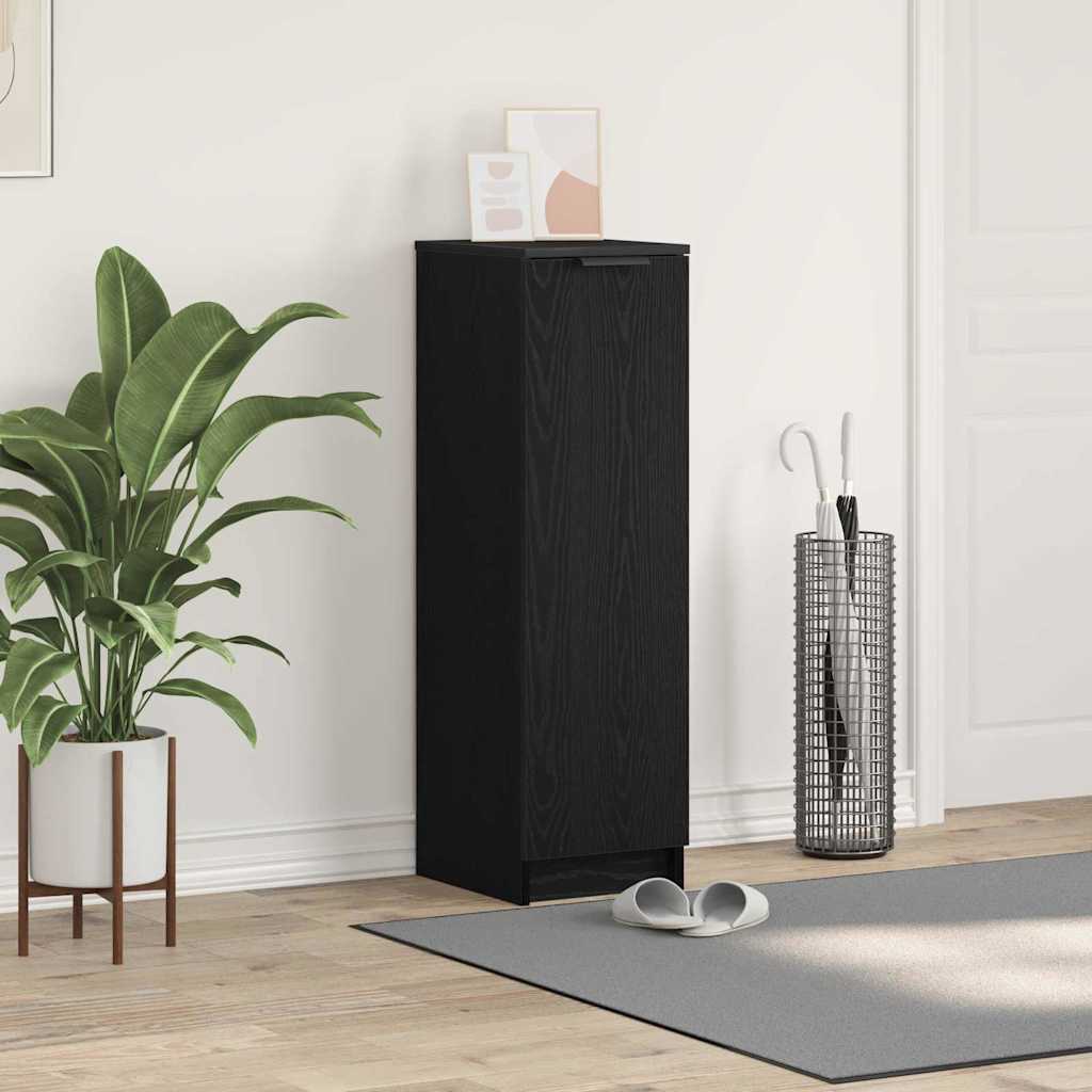 vidaXL Schuhschrank Schwarze Eiche 29.5 x 35 x 101 cm Holzwerkstoff