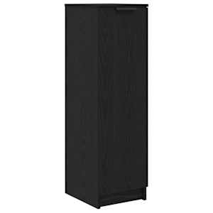 vidaXL Kinga kapp riiuliga Must tamm 29,5 x 35 x 101 cm Tehispuit