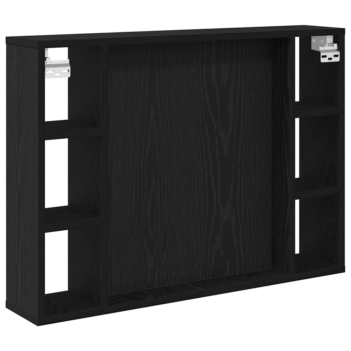 Spejlskab med spejllys 76 x 15 x 55 cm Konstrueret træ - Billede 5