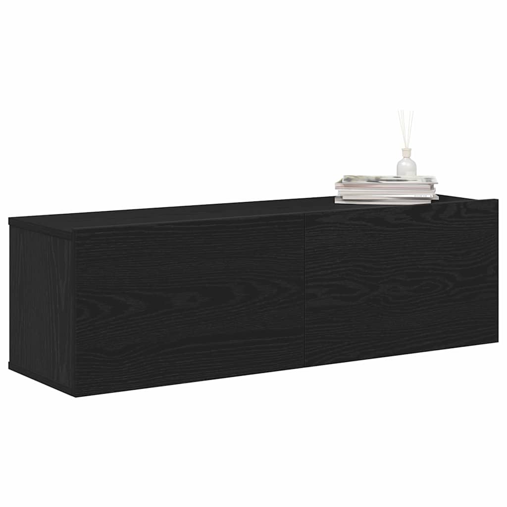 Thumbnail - vidaXL TV-Schränk 2 pcs Schwarz 100 x 30 x 30 cm Holzwerkstoff