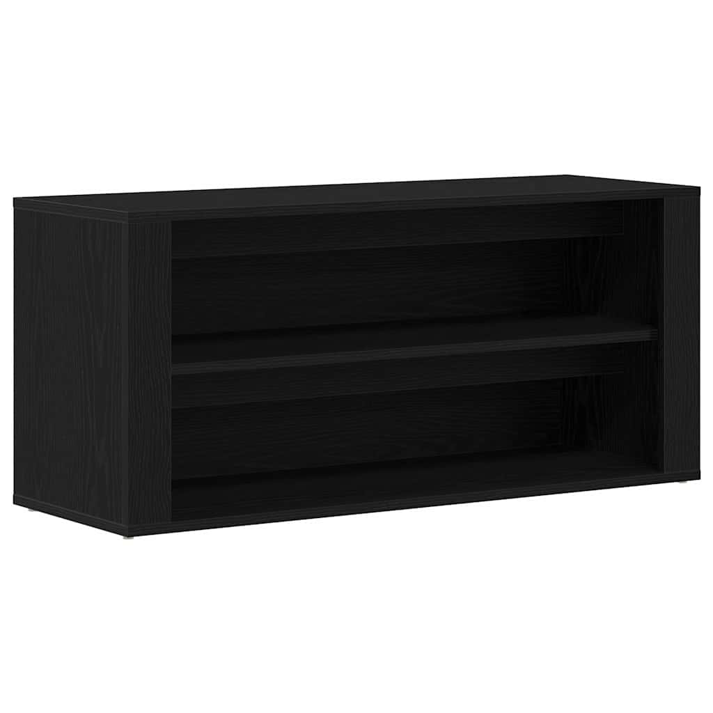 vidaXL Botník černý dub 100 x 35 x 45 cm, konstrukční dřevo