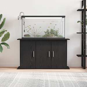 Stojan na akvárium černý dub 101 x 41 x 58 cm, konstrukční dřevo - obrázek 3