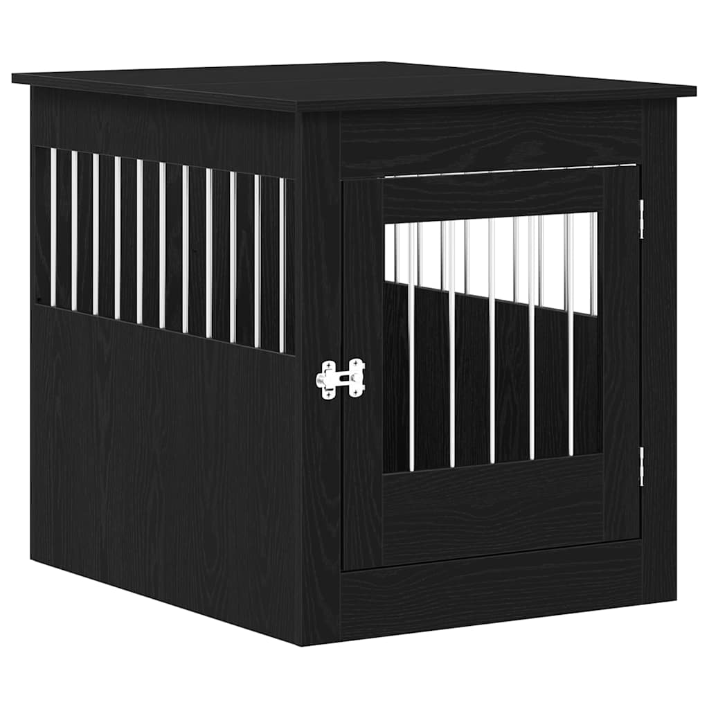 vidaXL Nábytek do psí klece černý dub 64,5 x 80 x 71 cm, konstrukční dřevo