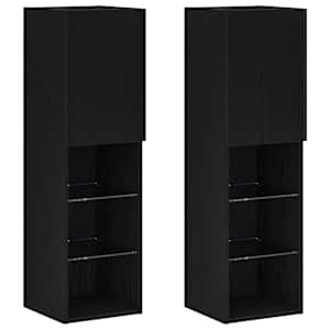 Sestava TV skříněk s LED 2 pcs Černý dub 30,5 x 30 x 102 cm - obrázek 6