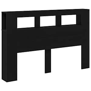 LED hlavová deska s policí Černý dub 160 x 18,5 x 103,5 cm - obrázek 6