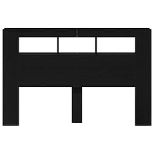 LED hlavová deska s policí Černý dub 160 x 18,5 x 103,5 cm - obrázek 7