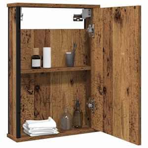 Koupelnová skříňka se zrcadlem old wood 42x12x60 cm kompozit - obrázek 3