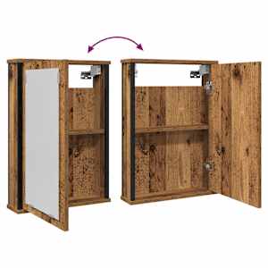 Koupelnová skříňka se zrcadlem old wood 42x12x60 cm kompozit - obrázek 7