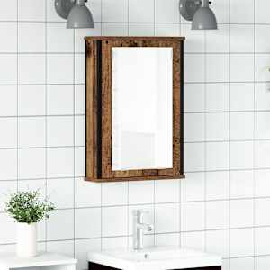 Koupelnová skříňka se zrcadlem old wood 42x12x60 cm kompozit - obrázek 1