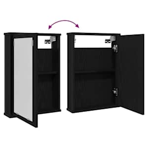 Koupelnová zrcadlová skříňka Černý dub 42x12x60 cm kompozit - obrázek 7