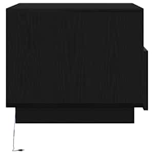 Konferenční stolek vidaXL s LED světly Dub černý 50x49x40 cm - obrázek 7