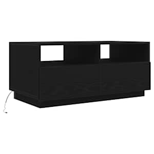 Konferenční stolek vidaXL s LED světly Dub černý 90x49x40 cm - obrázek 3