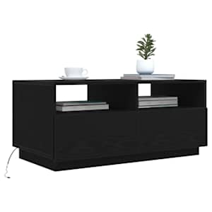 Konferenční stolek vidaXL s LED světly Dub černý 90x49x40 cm - obrázek 5