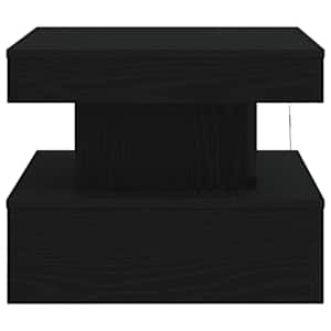 Konferenční stolek vidaXL s LED světly Dub černý 50x50x40 cm - obrázek 8