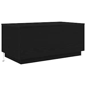 Konferenční stolek vidaXL s LED světly Dub černý 90x50x40 cm - obrázek 3