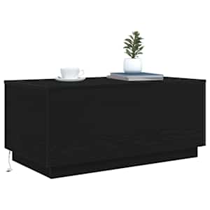 Konferenční stolek vidaXL s LED světly Dub černý 90x50x40 cm - obrázek 6