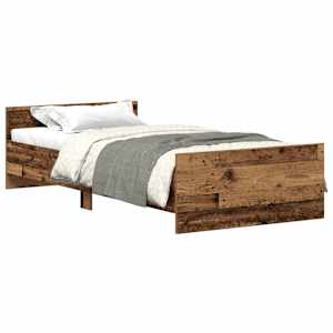 Rám postele bez matrace Staré dřevo 75x190 cm Technické dřevo - obrázek 2