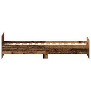 Rám postele bez matrace Staré dřevo 75x190 cm Technické dřevo - obrázek 6