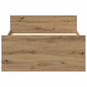 Rám postele bez matrace dub artisan 75x190cm Dřevěné konstrukce - obrázek 5