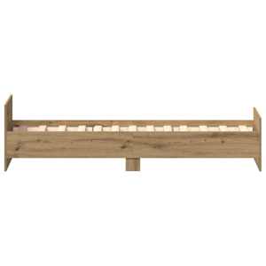 Rám postele bez matrace dub artisan 75x190cm Dřevěné konstrukce - obrázek 6