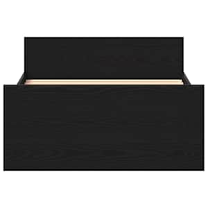 Rám postele bez matrace Dub černý 100x200 cm Dřevěné konstrukce - obrázek 5