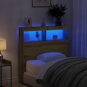 Čelní skříň s LED Artisan Dub 100x17x102 cm - obrázek 1