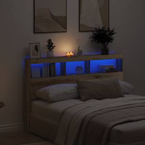 Čelní skříň s LED Artisan Dub 160x17x102 cm - obrázek 1