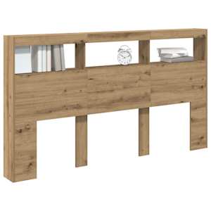 Čelní skříň s LED Artisan Dub 180x17x102 cm - obrázek 5