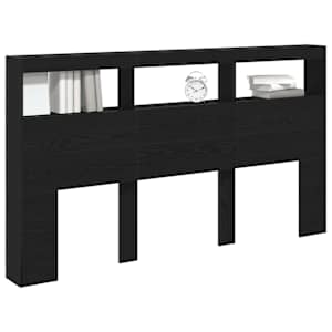 Čelní skříň s LED diodami Dub černý 180x17x102 cm - obrázek 5