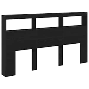 Čelní skříň s LED diodami Dub černý 180x17x102 cm - obrázek 6