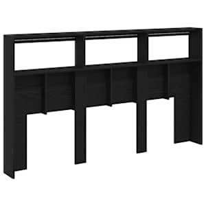 Čelní skříň s LED diodami Dub černý 180x17x102 cm - obrázek 9