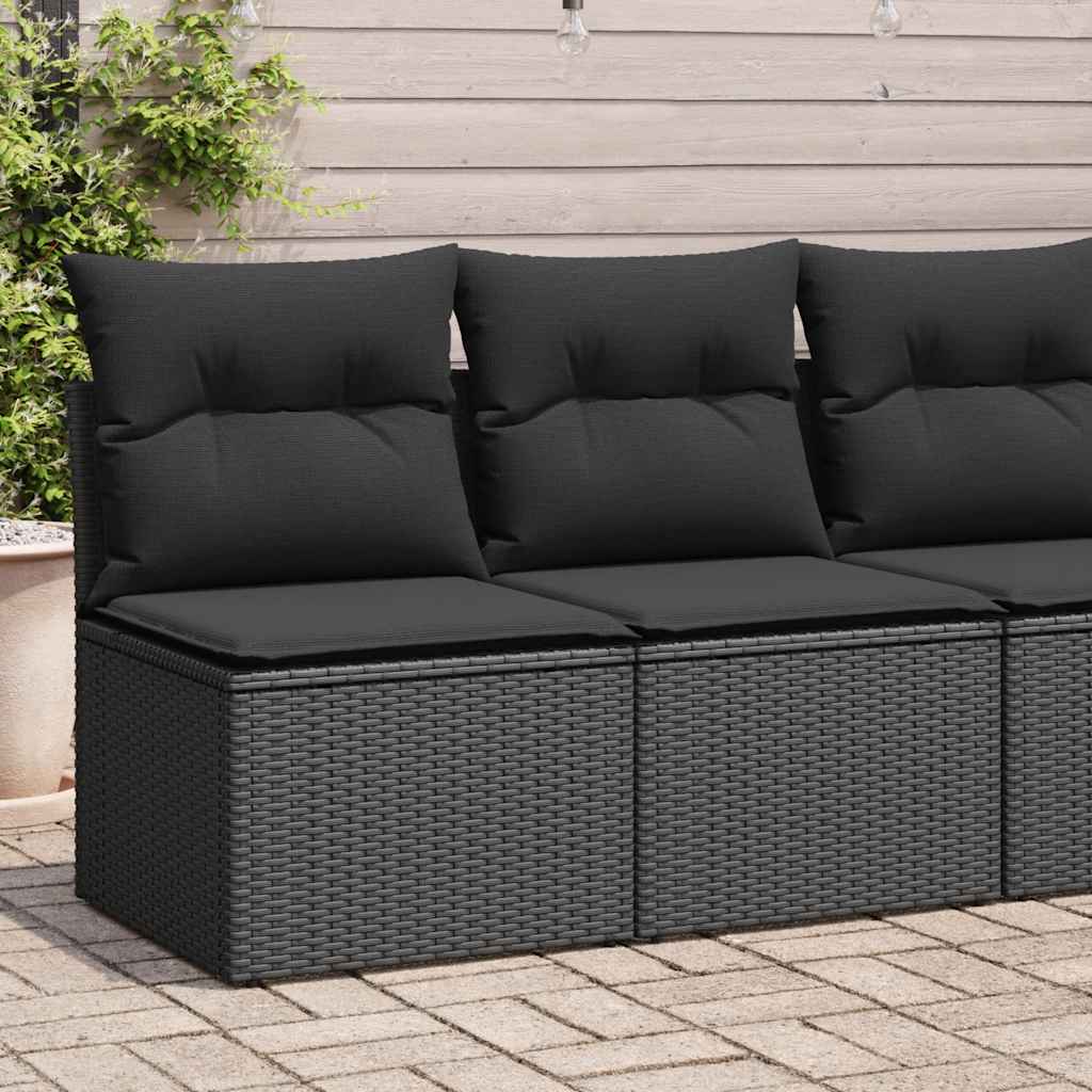 vidaXL Set mobilier de grădină cu perne, 2 piese poliratan/lemn acacia