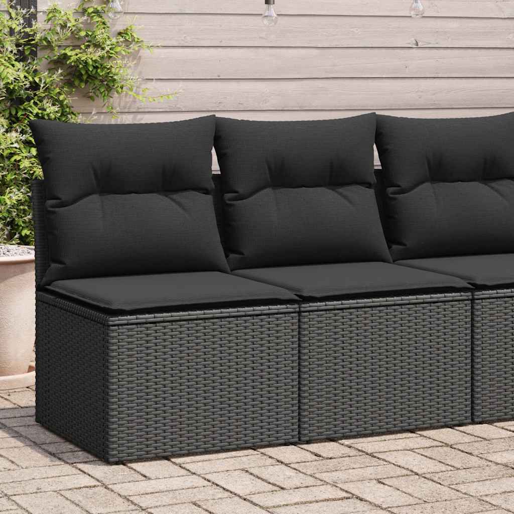 vidaXL Set mobilier de grădină cu perne, 2 piese poliratan/lemn acacia