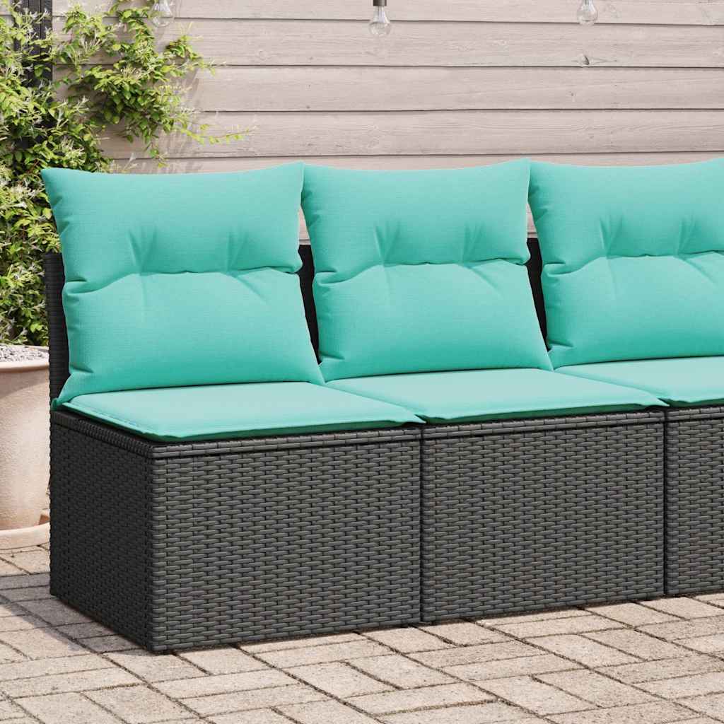 vidaXL Set mobilier de grădină cu perne, 2 piese poliratan/lemn acacia