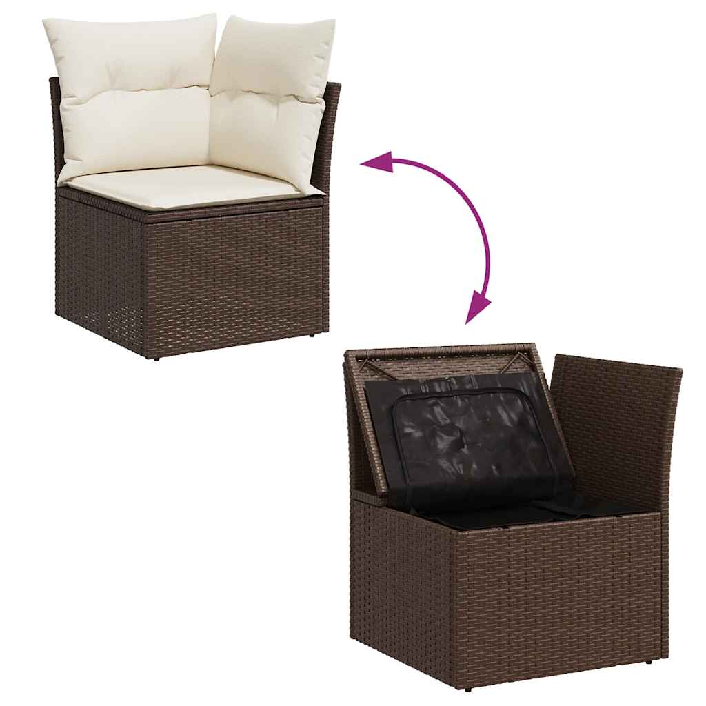 Vidaxl Gartenmöbel Sofa Garnitur Sitzgruppe Lounge 10-tlg. Schwarz Poly Rattan v - Bild 44 von 96