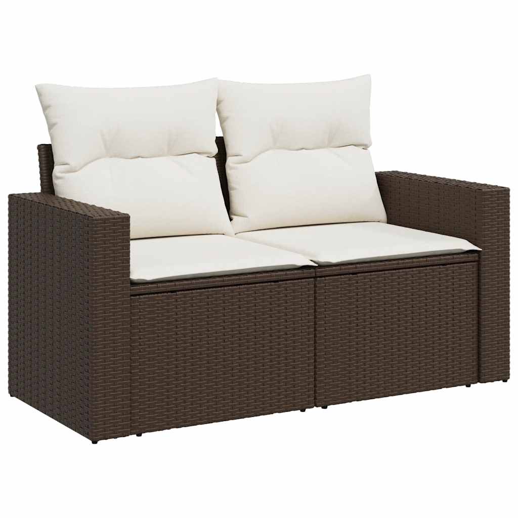 Thumbnail - vidaXL 8-tlg. Garten-Sofagarnitur mit Kissen Braun Poly Rattan