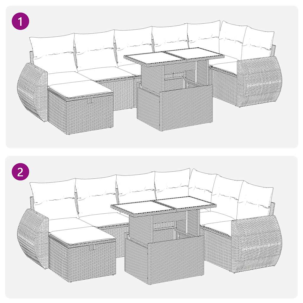 Sort og cremefarvet / med opbevaring - Billede 13