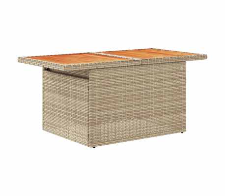 vidaXL 5 Hluta Gar&eth;s&oacute;fasett me&eth; Sessum Drapplita&eth; P&oacute;l&yacute;rattan Akas&iacute;a