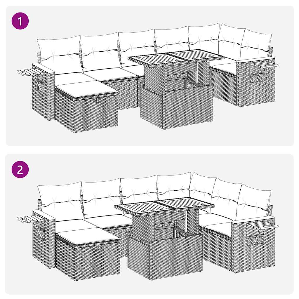 Sort og cremefarvet / med opbevaring - Billede 13