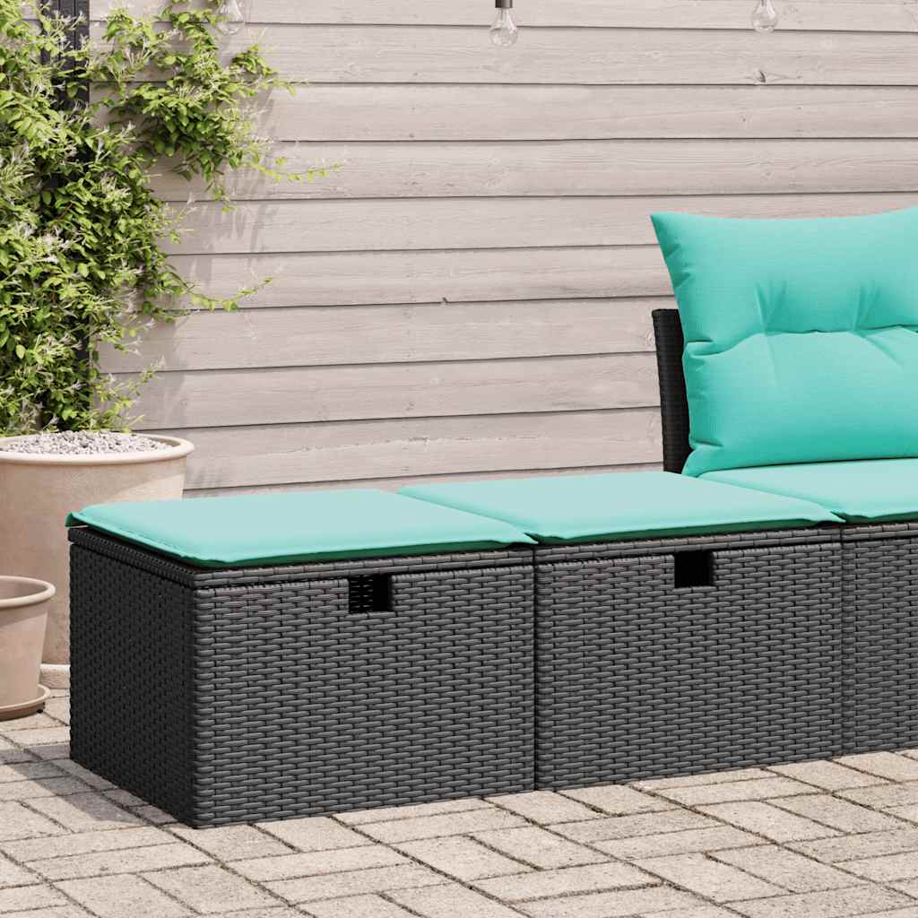 vidaXL Set mobilier de grădină cu perne, 2 piese poliratan/lemn acacia