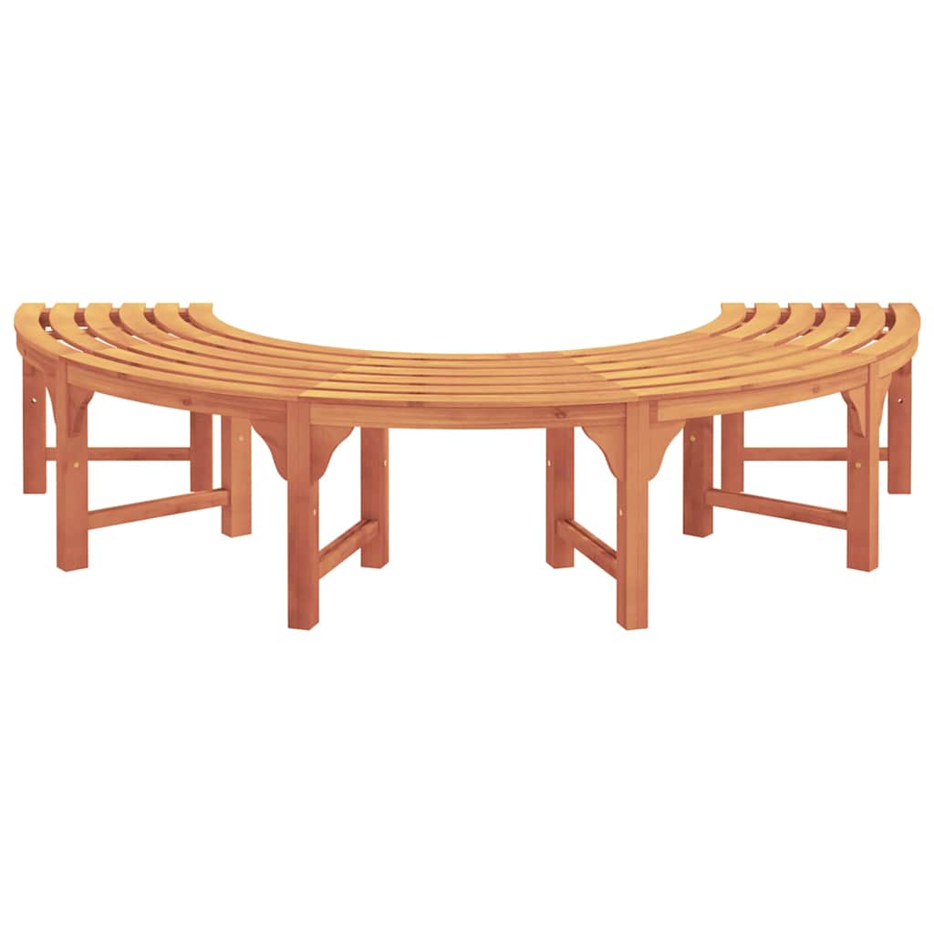 vidaXL Boom bank Bruin 160 x 160 x 45cm Massief eucalyptushout