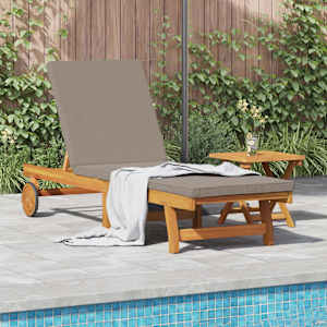 Ležalnik Rjava 199 x 63 x 85 cm Masiven les akacije