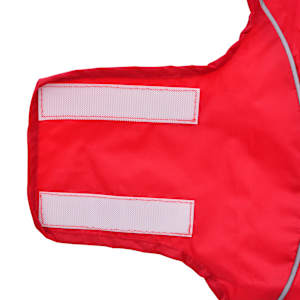 Pláštěnka pro psy s reflexními proužky polyester červená XXS - obrázek 10
