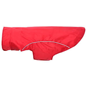 Pláštěnka pro psy s reflexními proužky polyester červená 2XL - obrázek 6