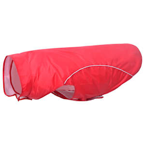 Pláštěnka pro psy s reflexními proužky polyester červená 4XL - obrázek 2