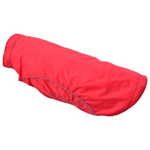 Pláštěnka pro psy s reflexními proužky polyester červená 4XL - obrázek 8