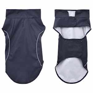 Pláštěnka pro psy s reflexními proužky polyester modrá XS - obrázek 3