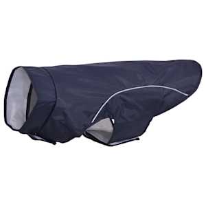 Pláštěnka pro psy s reflexními proužky polyester modrá L - obrázek 2