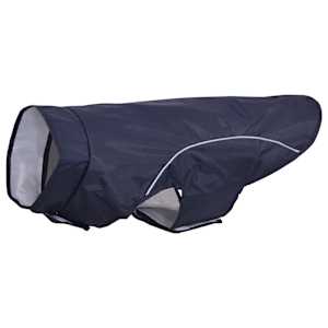 Pláštěnka pro psy s reflexními proužky polyester modrá XL - obrázek 2